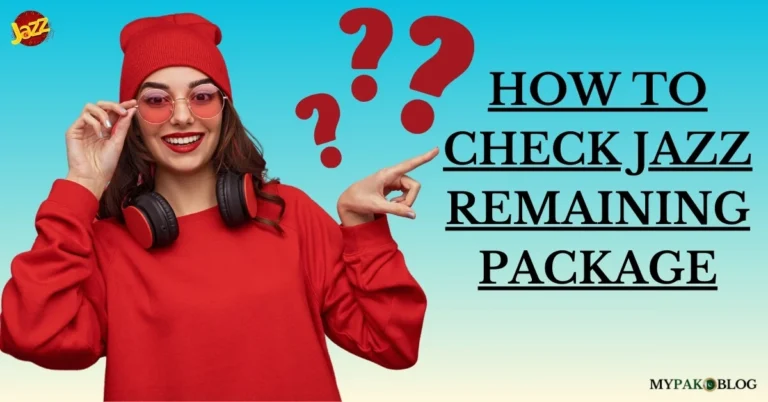 How to Check Jazz Remaining Package