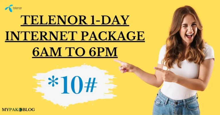 Telenor 1 Day Internet Package 6AM to 6PM Code