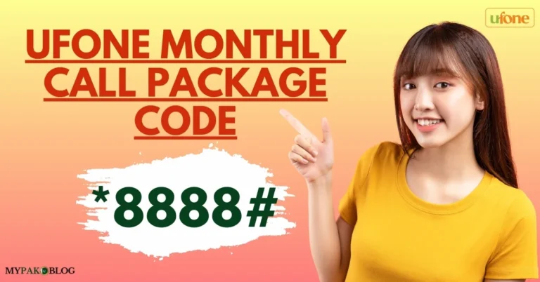 Ufone Monthly Call Package in 100 Rs Code