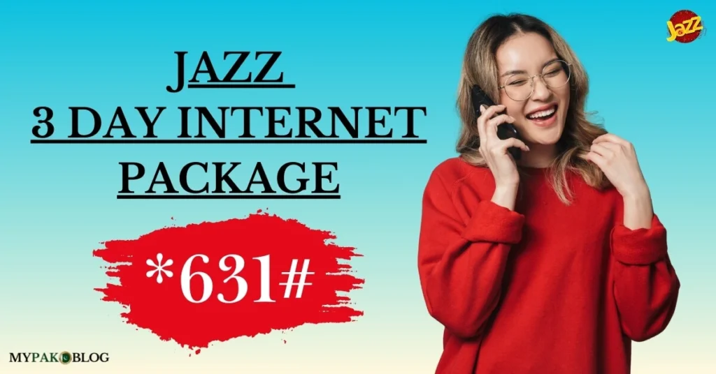 Jazz 3 Day Internet Package 50 Rupees