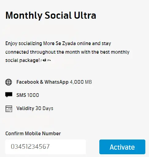 Telenor monthly social ultra