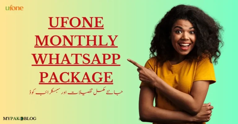 Ufone Monthly WhatsApp Package