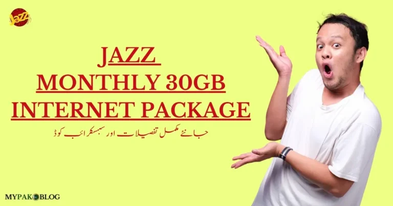 Jazz Monthly 30 GB Internet Package