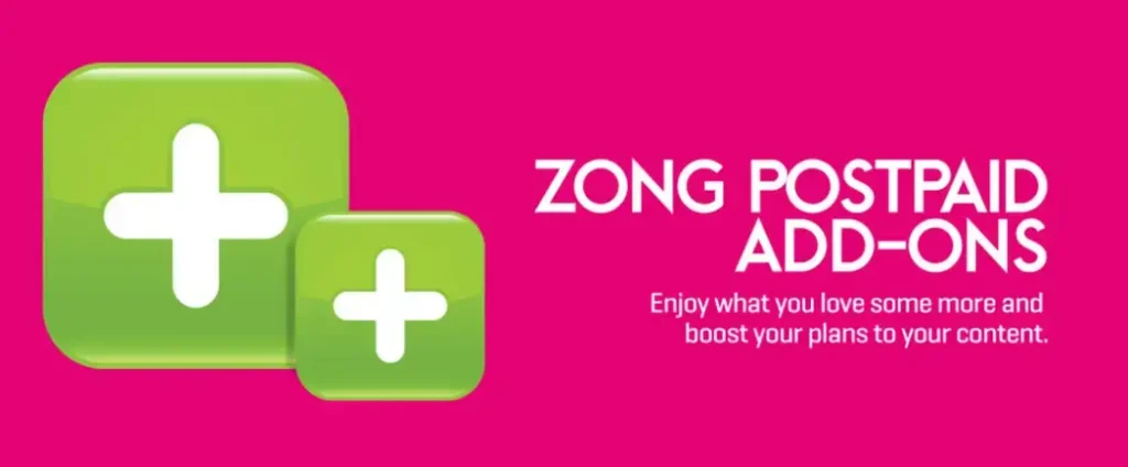 zong postpaid add ons