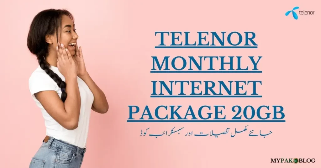 Telenor Monthly Internet Package 20GB