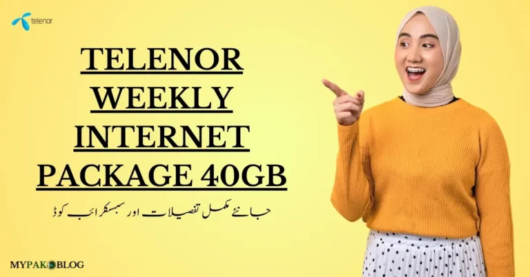 Telenor Weekly Internet Package 40GB