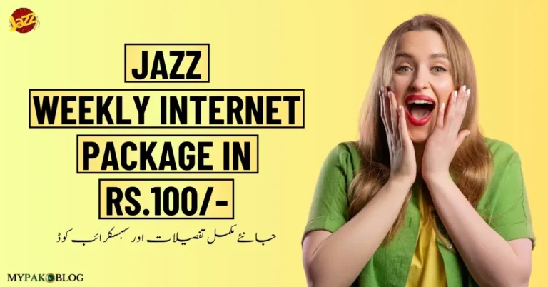 jazz weekly internet package in 100 rupees