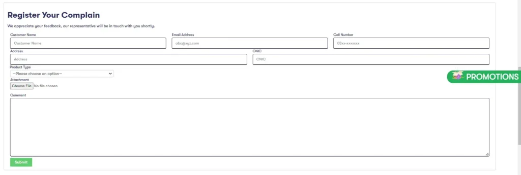 Delete Easypaisa Account via the Website