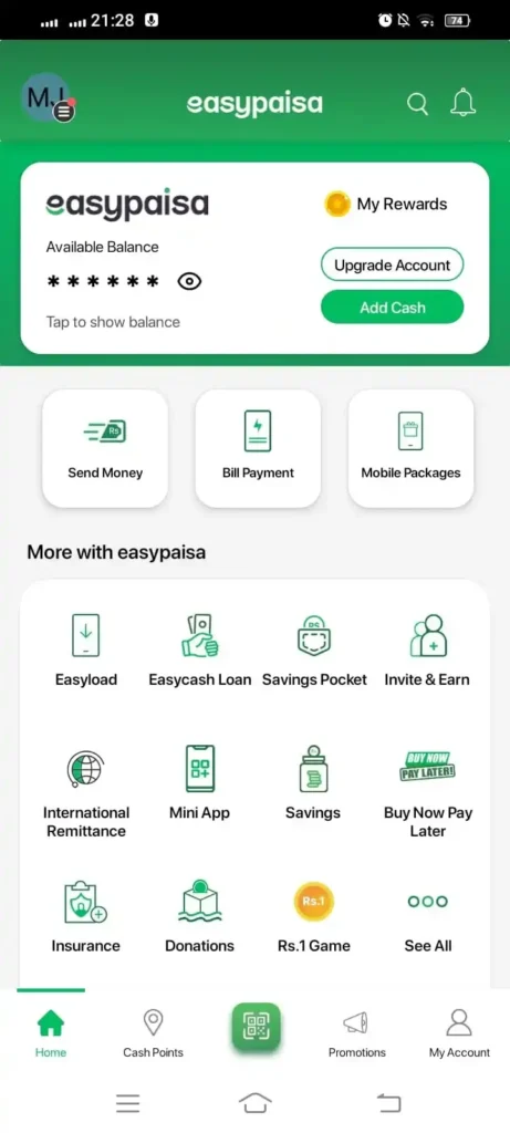 How to Add Money to Easypaisa Account