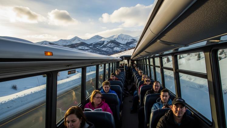 Traveling to Vail from Denver International Airport on a Coach Bus